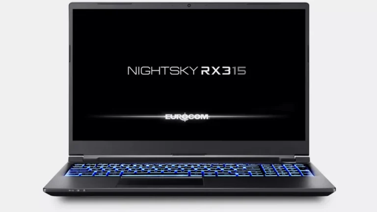 Eurocom Nightsky RX315 propose un processeur Intel Core i7, GeForce RTX 3080 et un écran OLED