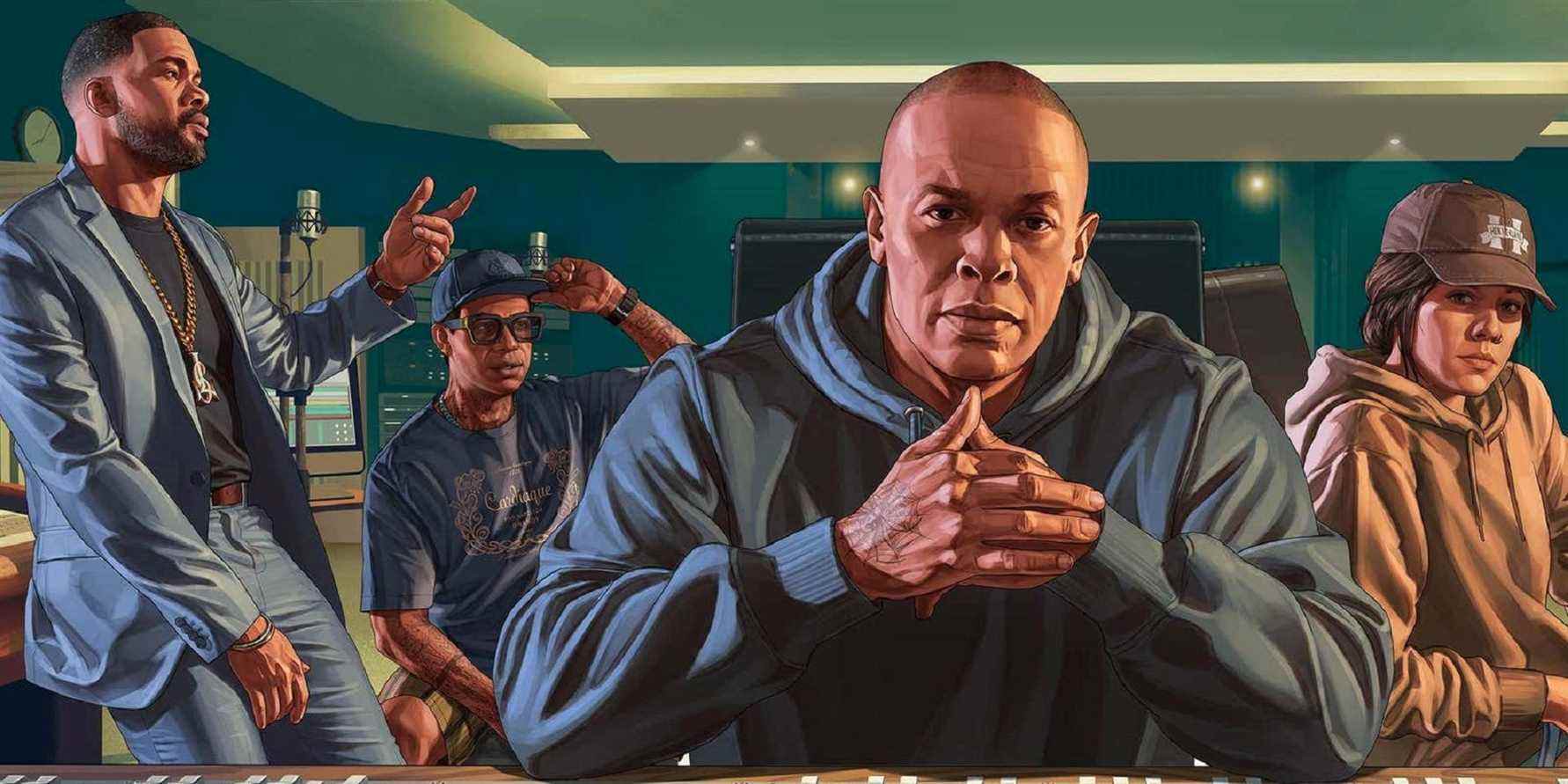 GTA Online Player personnalise la plaque d'immatriculation pour remercier le Dr Dre
