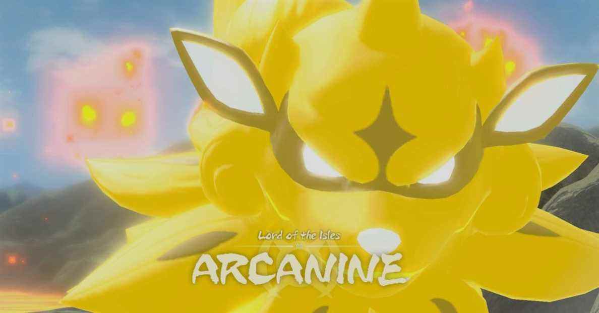 Guide Pokémon Legends Arceus: Combat contre le boss Arcanine Noble
