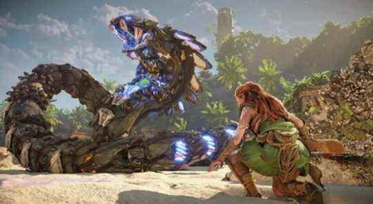 Horizon Forbidden West devient or, les images PS4 révélées