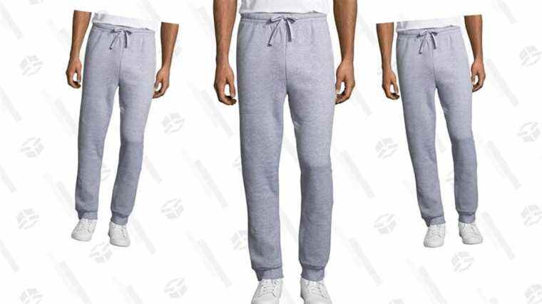 Je plaisante, c’est en fait l’heure des pantalons de survêtement Hanes à 13 $