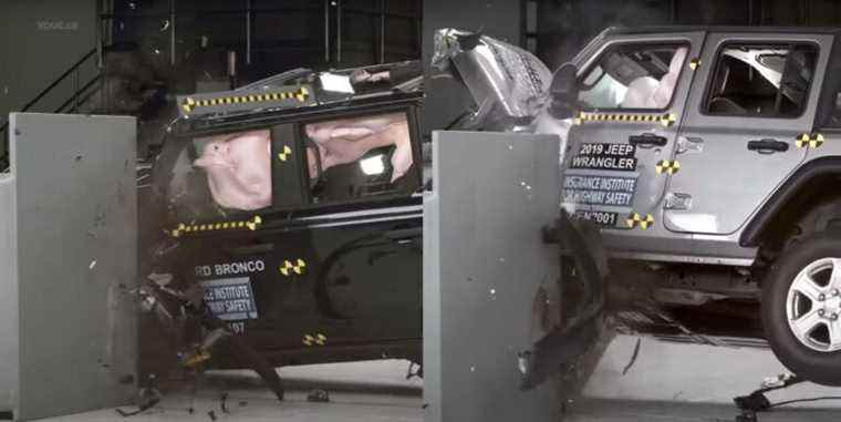 Jeep Wrangler, Ford Bronco Crash Tests comparés : c’est révélateur