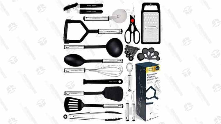 Jetez tout ce qui se trouve dans votre cuisine et remplacez-le par cet ensemble d’ustensiles de cuisine Home Hero de 25 pièces pour 26 $