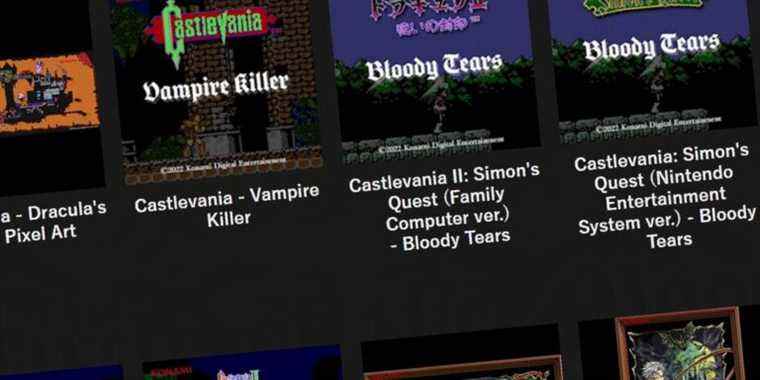 Konami célèbre le 35e anniversaire de Castlevania avec des NFT que personne n'a demandé
