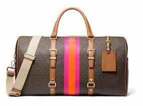 Michael Michael Kors Bedford Travel Extra-Large Logo Stripe Weekender Bag, 498 $.