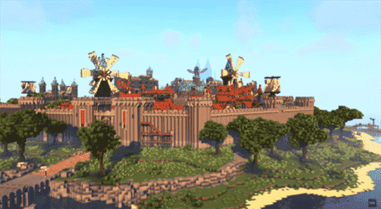 La construction de Minecraft recrée magnifiquement Mondstadt de Genshin Impact