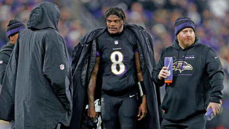 Lamar Jackson est de retour ici, ce qui rend difficile son enracinement