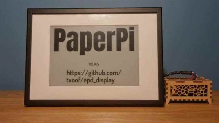 L’application Raspberry Pi PaperPi offre des outils d’affichage E-Ink sympas