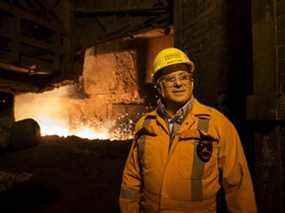 Alan Kestenbaum, chef de la direction de Stelco Holdings Inc., à l'usine de la société à Nanticoke, en Ontario, le 14 novembre 2017.