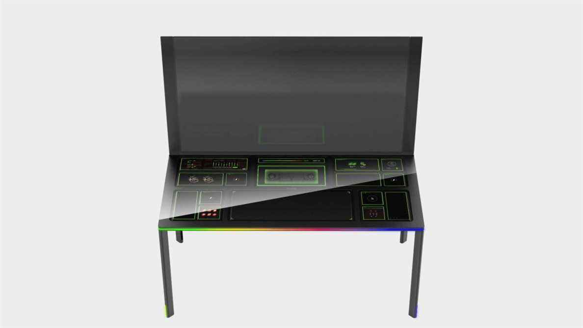  Le concept de bureau modulaire de Razer ressemble à un ordinateur portable de jeu massif avec des pieds.  Et je dois l'avoir
