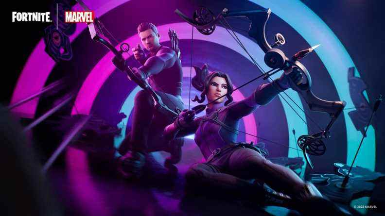 Le duo Hawkeye de Marvel est maintenant à Fortnite
