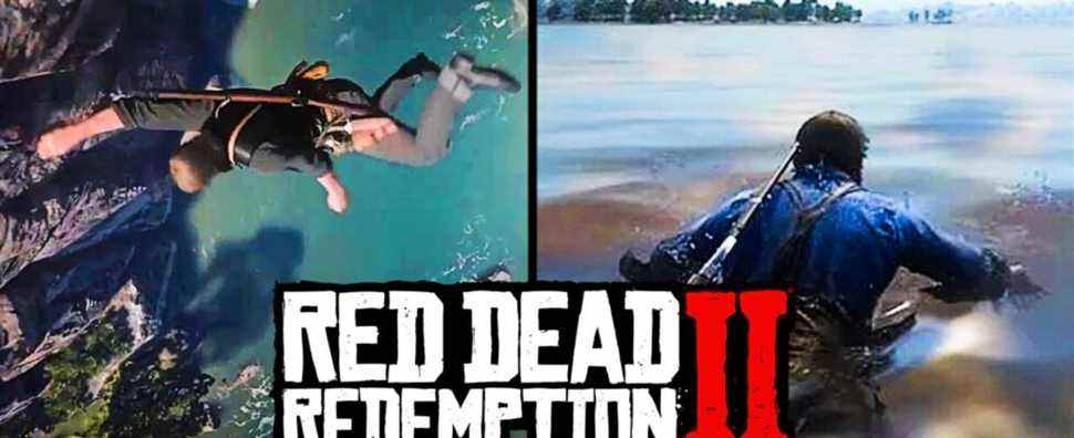 Le joueur de Red Dead Redemption 2 documente chaque saut en hauteur du jeu