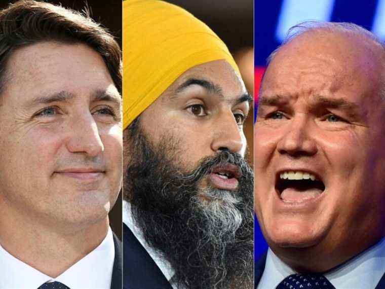 Les conservateurs gagnent du soutien mais O’Toole est à la traîne de Trudeau et Singh comme meilleur choix pour le PM: sondage