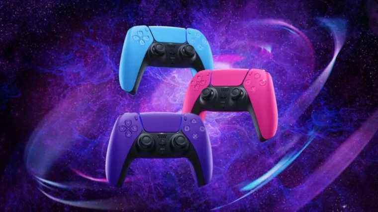 Les contrôleurs PS5 bleus, roses et violets colorés de Sony sont maintenant disponibles