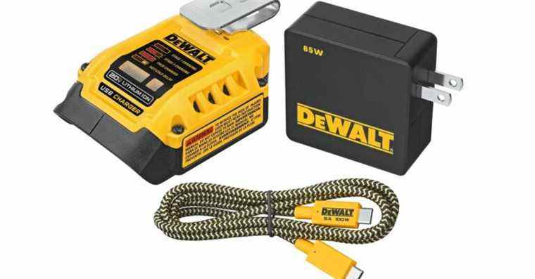 Les entreprises d’outils électriques ont découvert l’USB-C – et le chargeur bidirectionnel de DeWalt semble génial