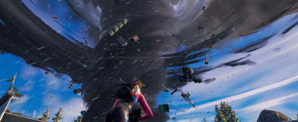 Les notes de mise à jour de Fortnite 19.01 (11 janvier) émettent un avertissement de tornade pour l'île