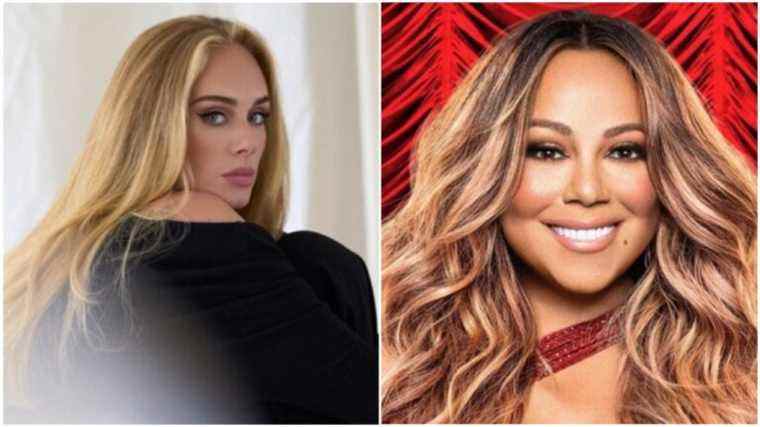 

	
		Mariah Carey et Adele conservent leurs singles et leurs couronnes d'albums dans les premiers hit-parades de 2022 Les plus populaires doivent être lus S'inscrire aux newsletters sur les variétés Plus de nos marques
	
	
