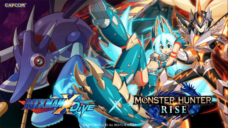 Mega Man X DiVE annonce un nouvel événement crossover Monster Hunter Rise