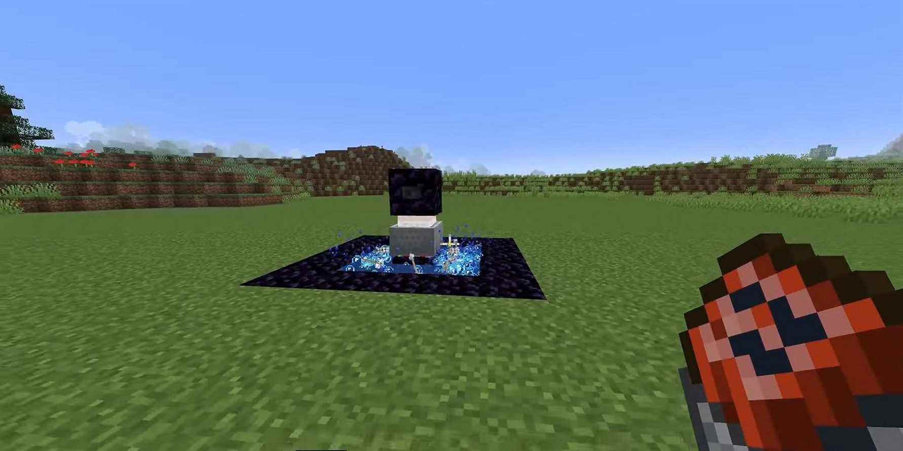 Minecraft Player construit une machine à flèche mortelle
