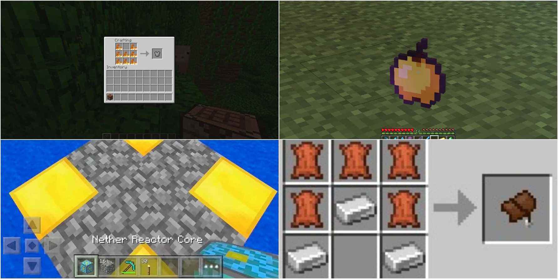 Minecraft : chaque recette qui a été supprimée du jeu
