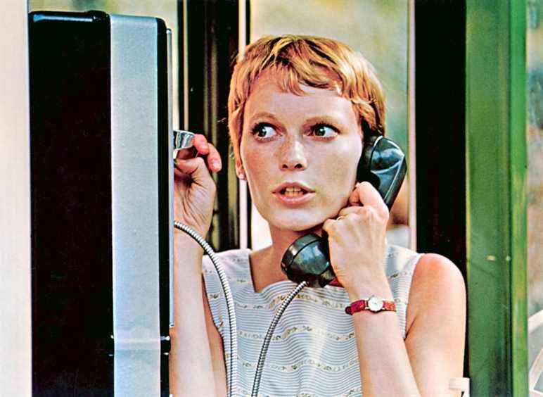 LE BÉBÉ DE ROSEMARY, Mia Farrow, 1968.