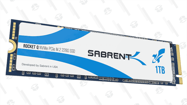 Obtenez un téraoctet de stockage SSD NVMe à 19 % de réduction