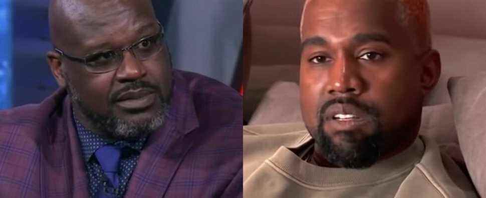 Pourquoi Shaq dit qu'il ne "se sent pas désolé" pour Kanye West au milieu des problèmes de coparentalité avec Kim Kardashian