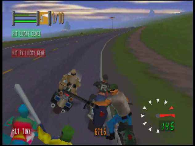 Road Rash 64 - Bagarre