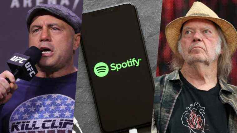 Spotify brise le silence sur la controverse de Joe Rogan alors qu’il tire la musique de Neil Young