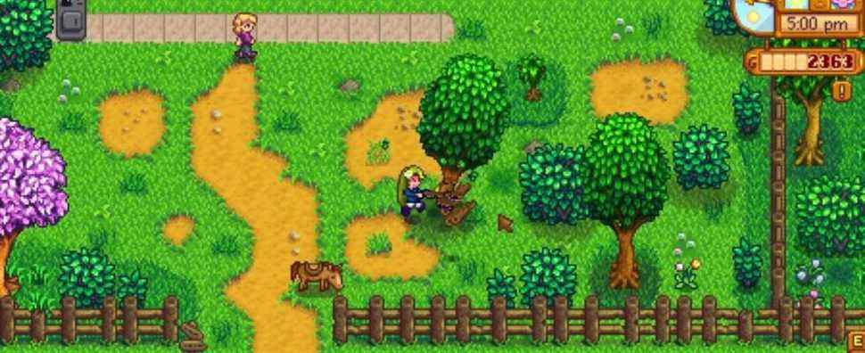 Stardew Valley Misclick aide le joueur à découvrir une fonctionnalité qu'il ne connaissait pas