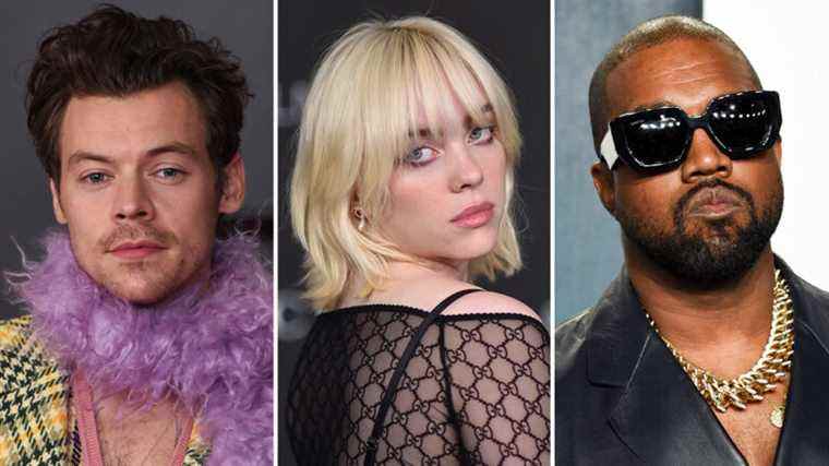 

	
		Têtes d'affiche de Coachella 2022 : Harry Styles, Kanye West et Billie Eilish au Play Fest Les plus populaires doivent lire S'inscrire aux bulletins d'information sur les variétés Plus de nos marques
	
	
