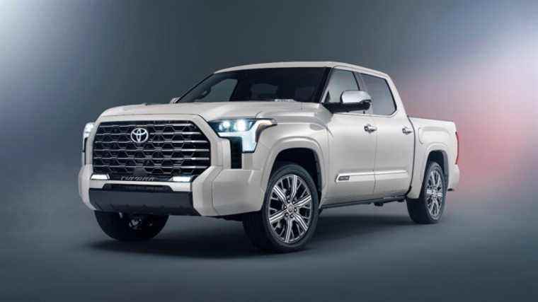 Toyota Tundra Capstone 2022 : roues de 22 pouces et beaucoup de fantaisie