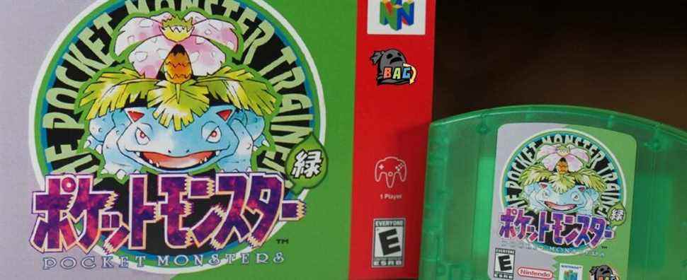 Un fan de Pokemon fabrique des cartouches fonctionnelles de cristal et de vert pour Nintendo 64