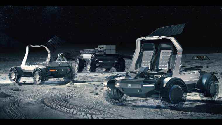 Vers la Lune : le nouveau rover lunaire de GM et Lockheed Martin, rendu