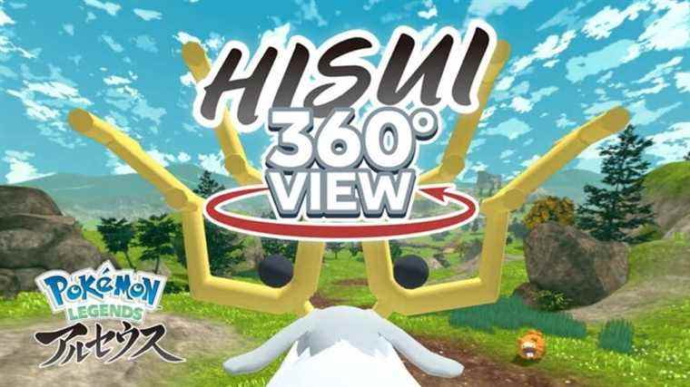 Vidéo : Voici un aperçu à la première personne de Pokémon Legends : Arceus dans "Hisui 360° View"
