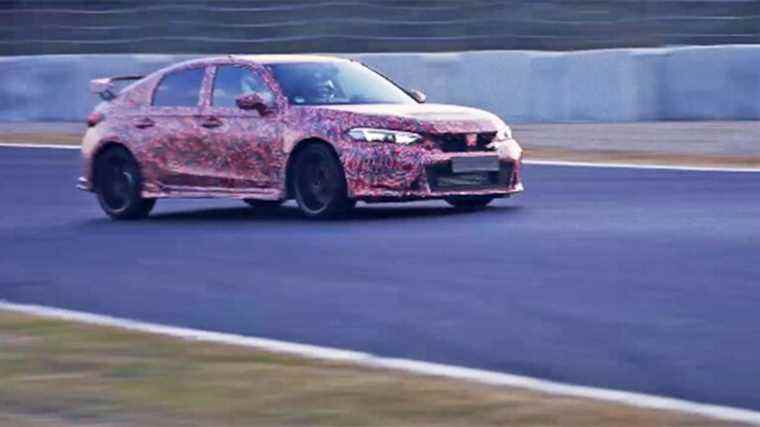 Voici la nouvelle Honda Civic Type R qui la réserve autour de Suzuka