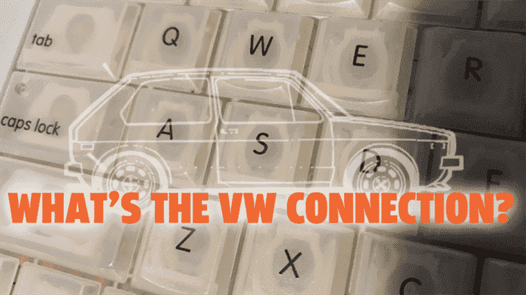 Voyez si vous pouvez repérer la connexion VW dans ce vieux clavier Apple