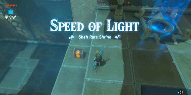 Zelda: Breath of the Wild - Procédure pas à pas du sanctuaire Sheh Rata (vitesse de la lumière)
