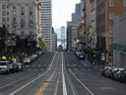 California Street à San Francisco, Californie, le 17 mars 2020. 