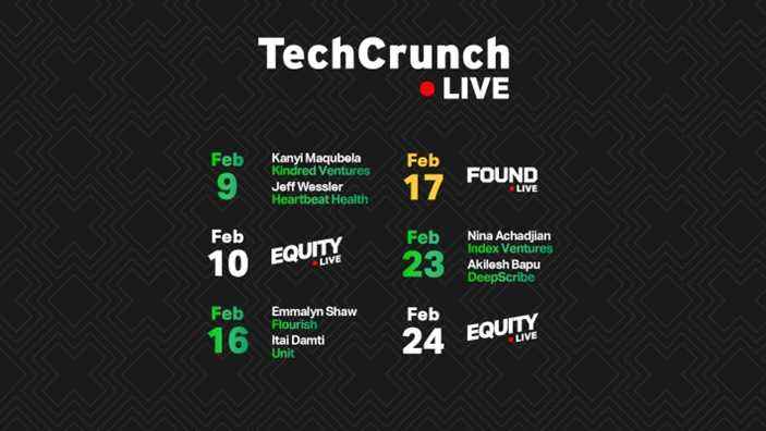 Venez passer du temps avec nous pour des enregistrements en direct des podcasts TechCrunch Equity and Found