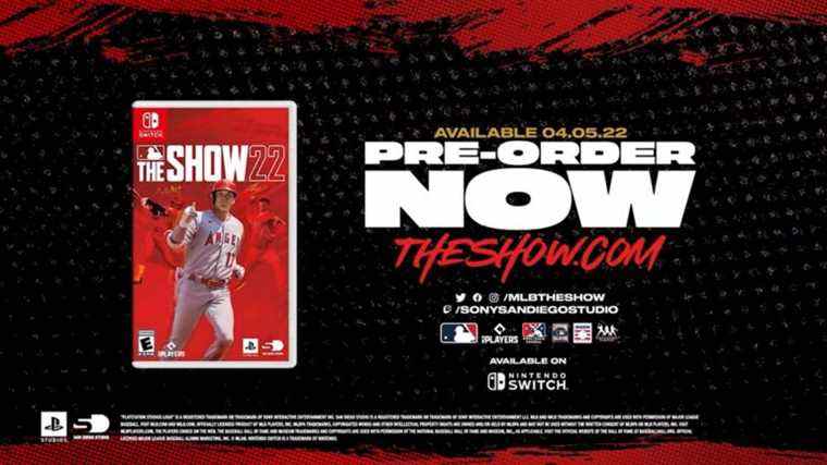 MLB The Show 22 annoncé pour Switch
