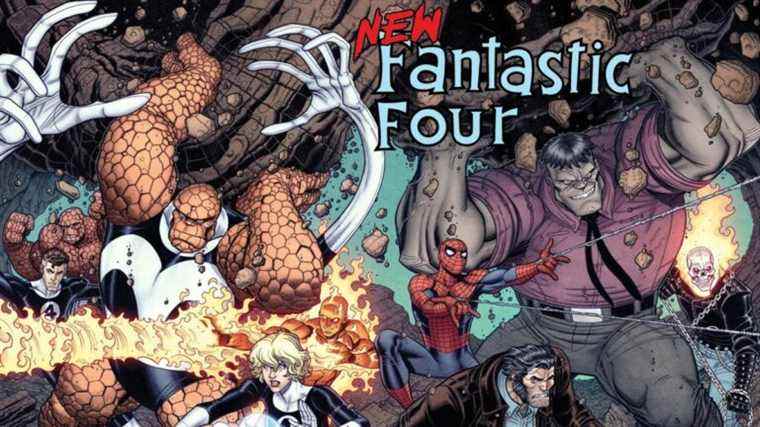 Wolverine, Hulk, Ghost Rider et Spider-Man se réunissent en tant que Nouveaux Quatre Fantastiques