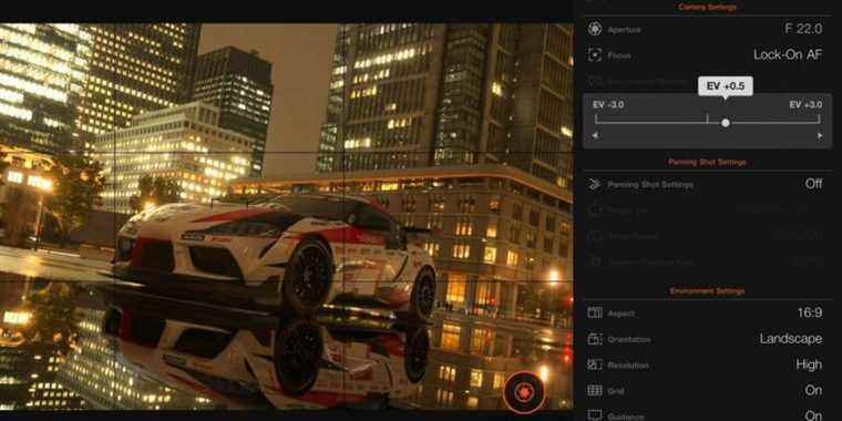 Le mode photo de Gran Turismo 7 offre aux joueurs des tonnes d'options à modifier
