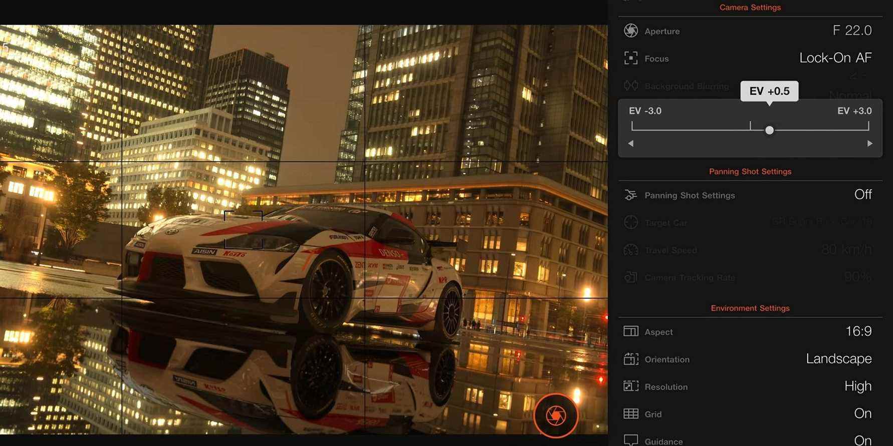 Le mode photo de Gran Turismo 7 offre aux joueurs des tonnes d'options à modifier
