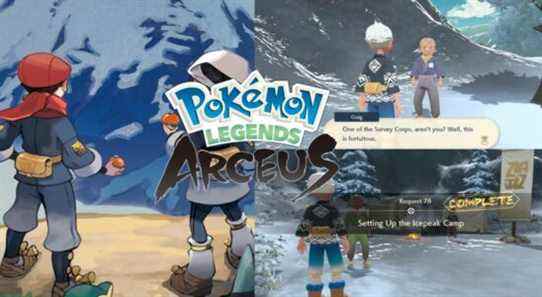 Pokemon Legends: Arceus - Configuration de la procédure pas à pas du camp Icepeak
