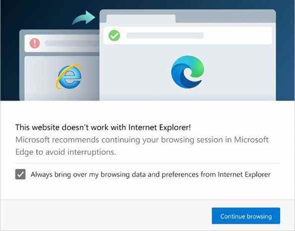 Testez le mode Internet Explorer de Microsoft Edge avec le nouveau pilote IE