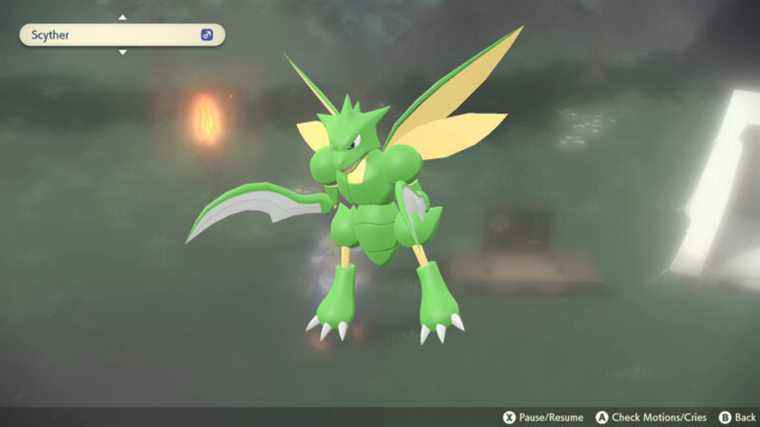 Faire évoluer Scyther vers Kleavor Pokemon Legends Arceus
