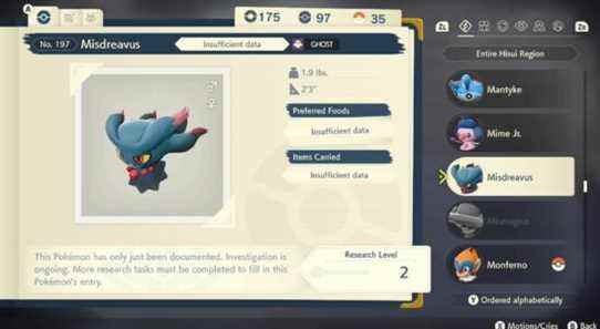 Trouvez Misdreavus dans Pokemon Legends Arceus