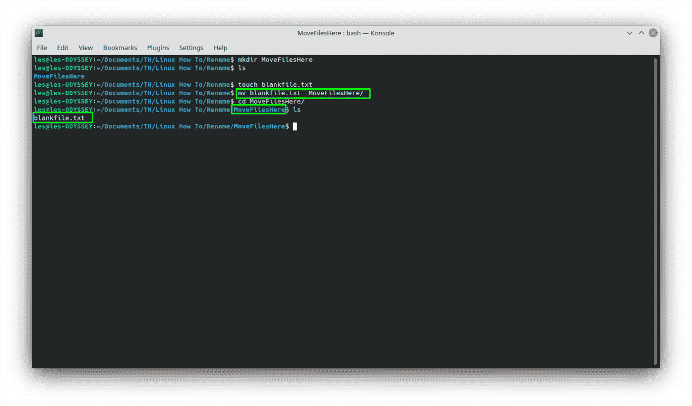 Déplacer et renommer des fichiers sous Linux