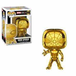 Marvel MS 10 Iron Spider Or Chrome Pop!  Figurine en vinyle